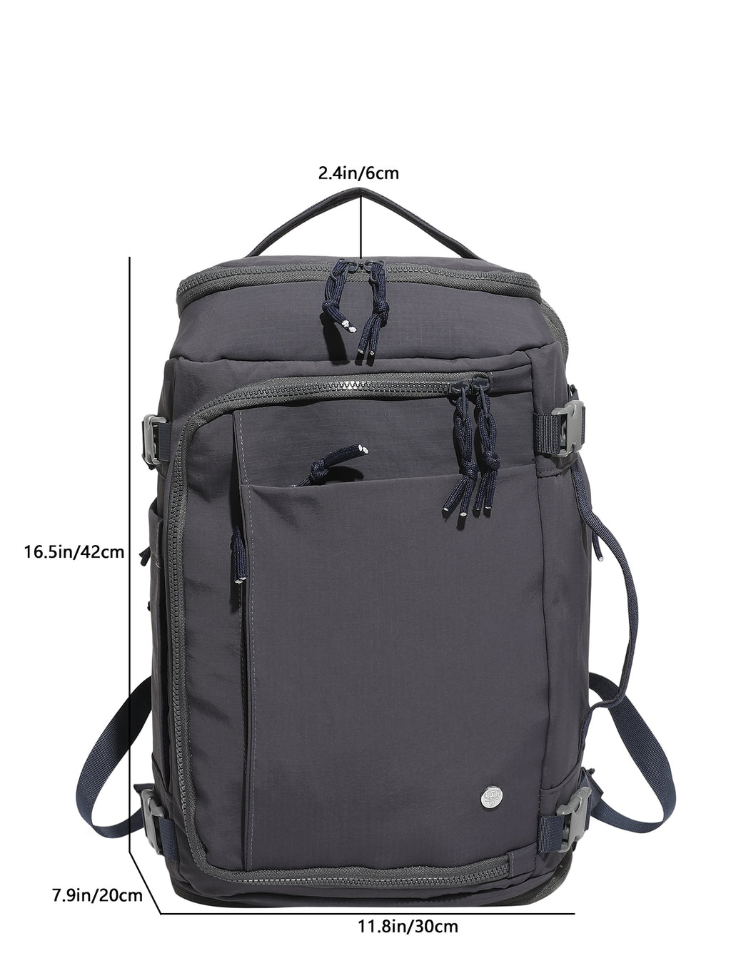 Multi-Pocket Travel Backpack, Large Capacity Expandable Laptop Backpack, Casual Outdoor Daypack for Men & Women