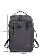 Multi-Pocket Travel Backpack, Large Capacity Expandable Laptop Backpack, Casual Outdoor Daypack for Men & Women