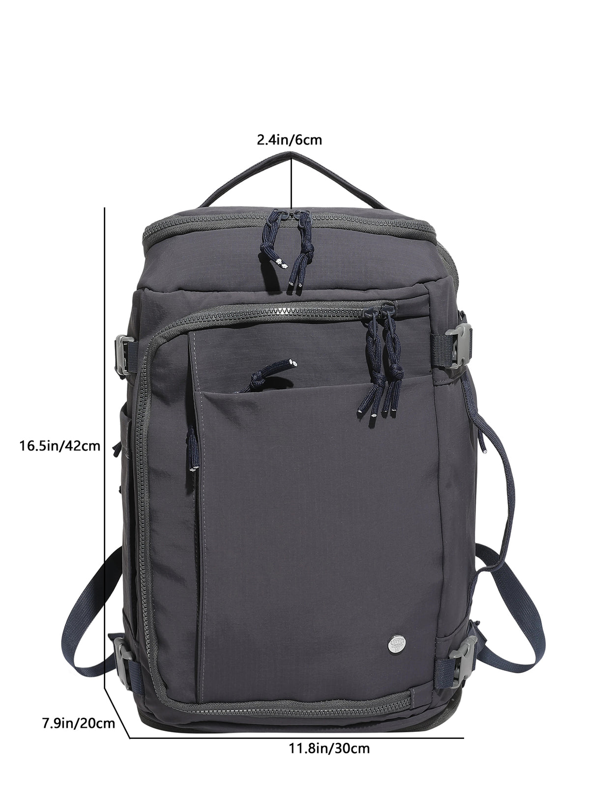 Multi-Pocket Travel Backpack, Large Capacity Expandable Laptop Backpack, Casual Outdoor Daypack for Men & Women