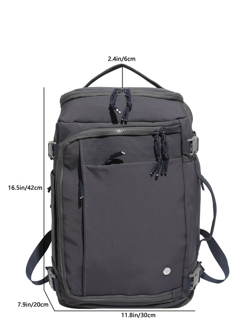 Multi-Pocket Travel Backpack, Large Capacity Expandable Laptop Backpack, Casual Outdoor Daypack for Men & Women