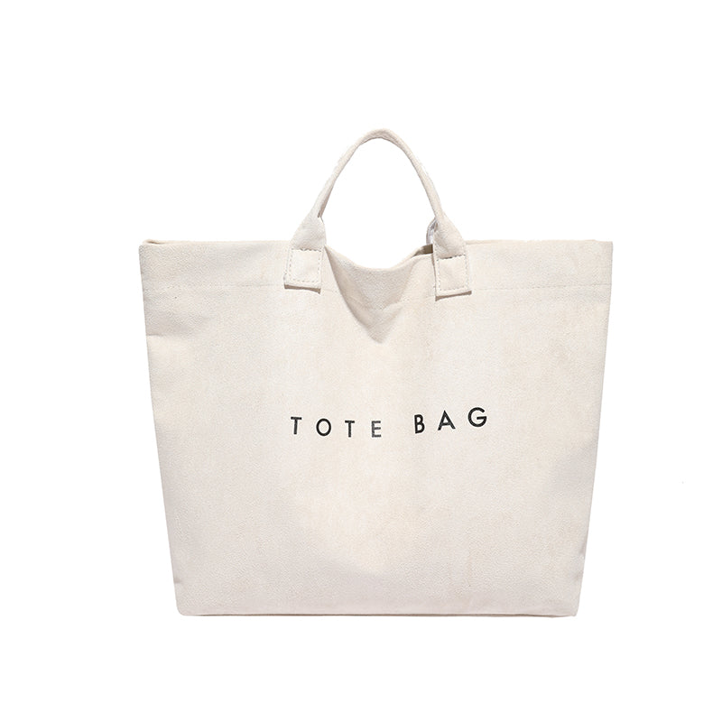 Vintage Large Capacity Suede Leather Bag, New Fashion Handbag, Versatile Commuter Women's Tote Bag