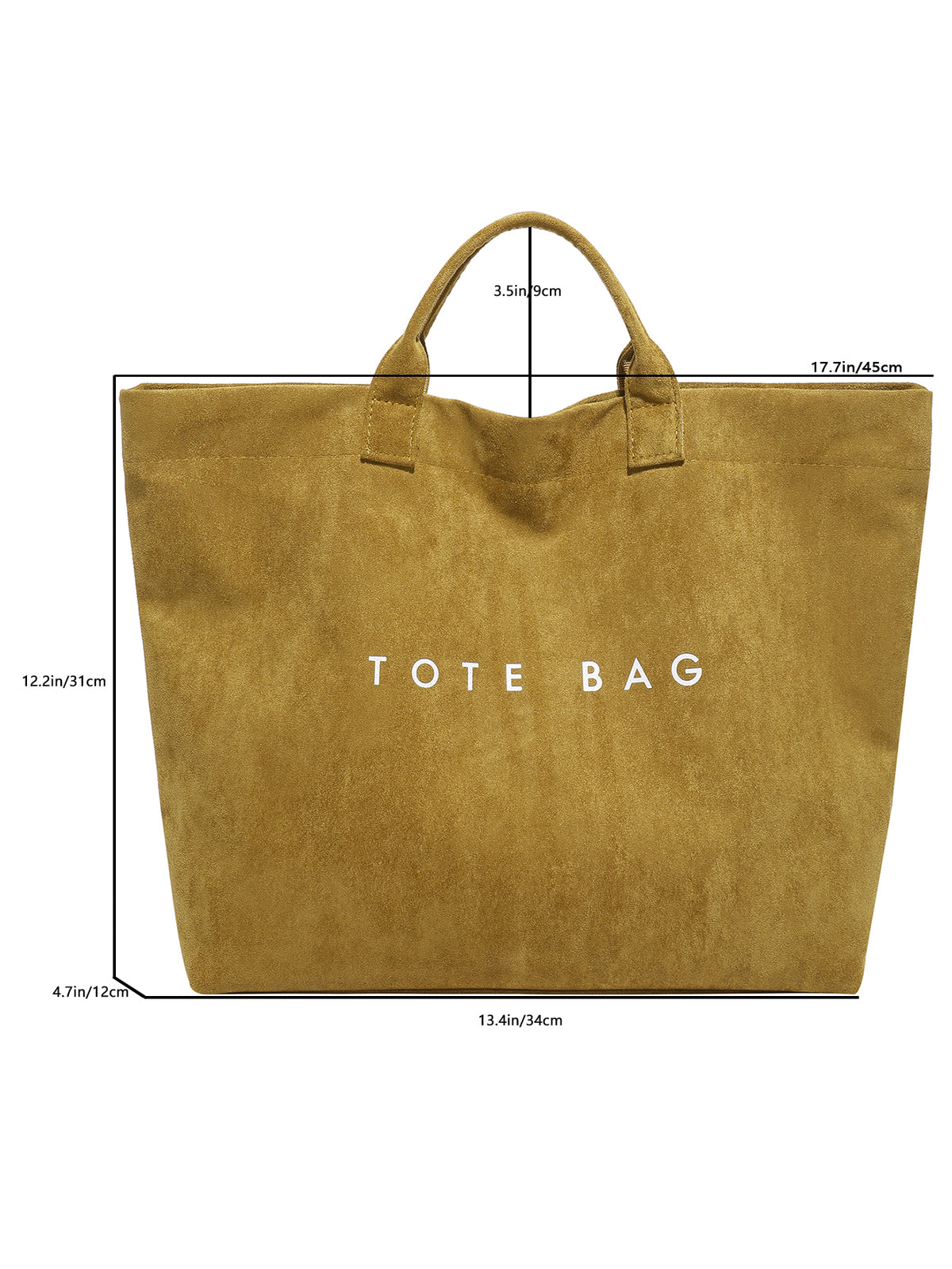 Vintage Large Capacity Suede Leather Bag, New Fashion Handbag, Versatile Commuter Women's Tote Bag