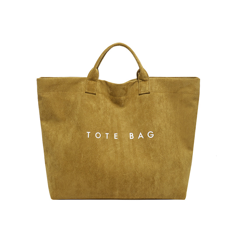 Vintage Large Capacity Suede Leather Bag, New Fashion Handbag, Versatile Commuter Women's Tote Bag