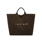 Vintage Large Capacity Suede Leather Bag, New Fashion Handbag, Versatile Commuter Women's Tote Bag