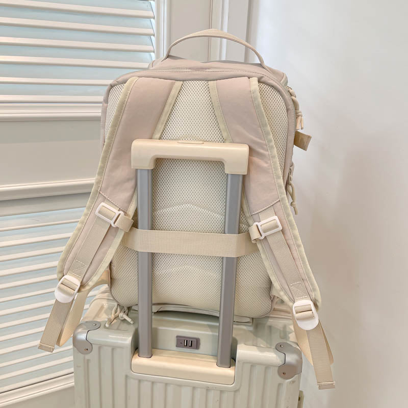 Multi-Pocket Travel Backpack, Large Capacity Expandable Laptop Backpack, Casual Outdoor Daypack for Men & Women